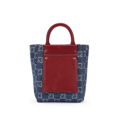 Monogram Denim Large Tote